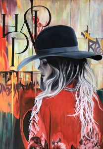 RED APPEAL- Huile sur toile, 116x81 cm