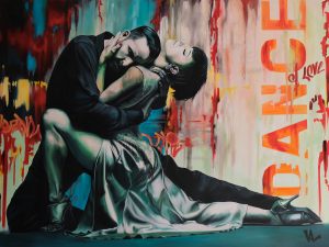 DANCE OF LOVE- Huile sur toile, 120x160 cm